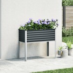 vidaXL Jardinieră de grădină, antracit, 100x45x90 cm, oțel vidaXL Jardinieră de grădină, antracit, 100x45x90 cm, oțel