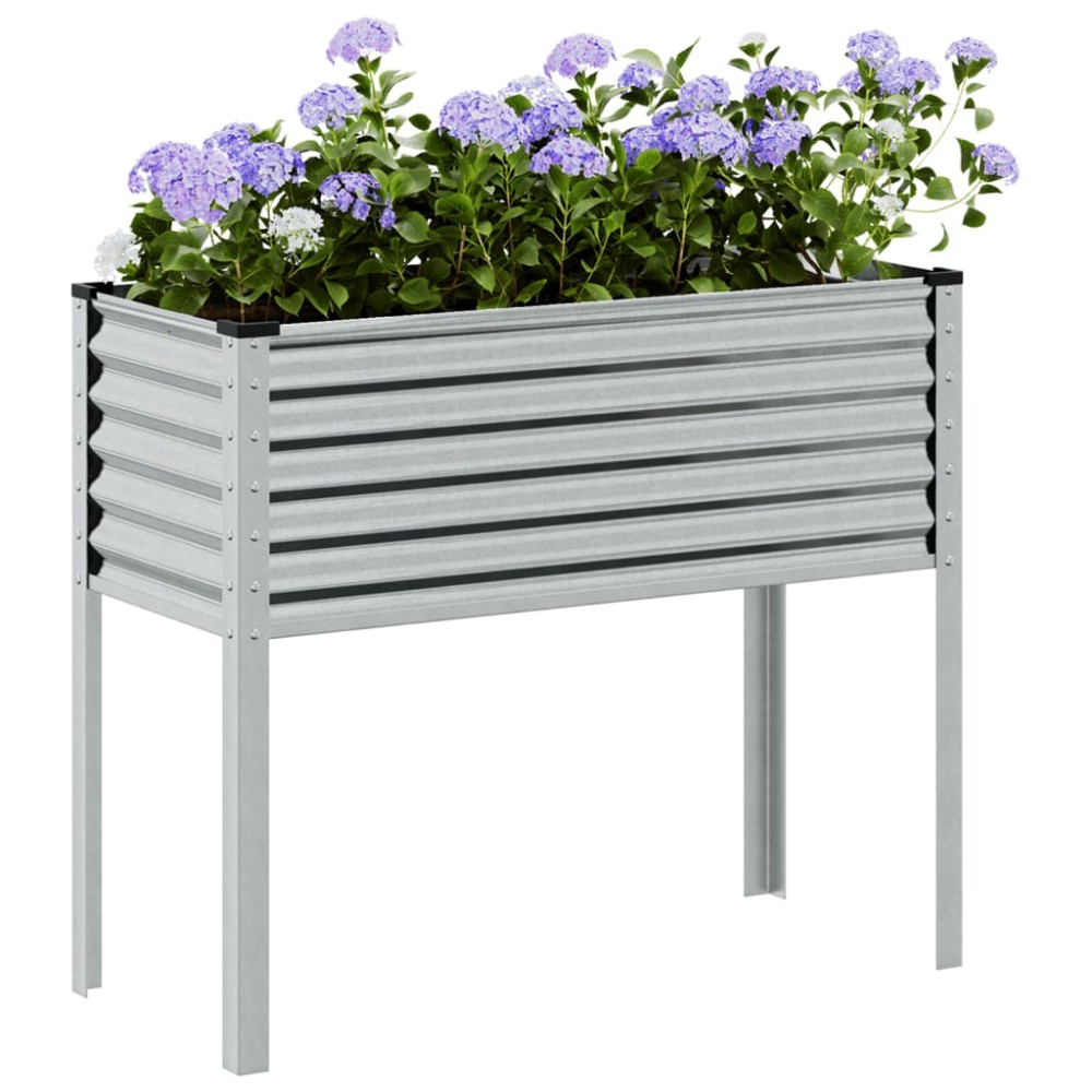 vidaXL Jardinieră de grădină, 100x45x90 cm, oțel galvanizat