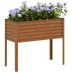 vidaXL Jardinieră de grădină, 100x45x90 cm, oțel la intemperii