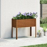 vidaXL Jardinieră de grădină, 100x45x90 cm, oțel la intemperii