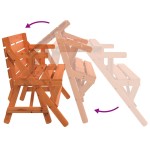 vidaXL Masă de picnic cu bănci, lemn masiv brad, convertibilă 2 în 1