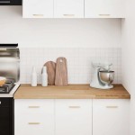 vidaXL Blat de bucătărie lemn masiv de stejar dreptunghiular