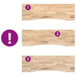 vidaXL Blat de birou netratat Lemn masiv de stejar dreptunghiular