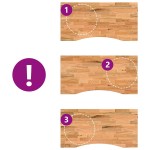 vidaXL Blat de birou maro deschis lemn masiv de stejar dreptunghiular