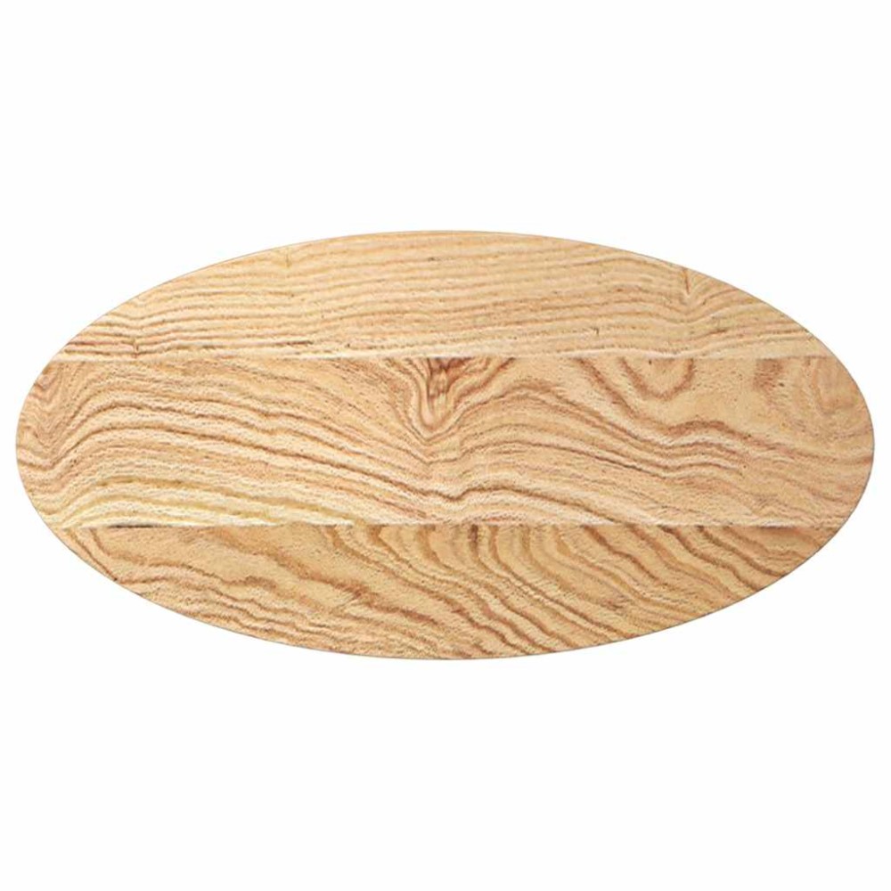 vidaXL Blat de masă 80x40x2 cm lemn masiv de stejar oval
