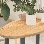 vidaXL Blat de masă 80x40x2 cm lemn masiv de stejar oval vidaXL Blat de masă 80x40x2 cm lemn masiv de stejar oval