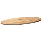 vidaXL Blat de masă 80x40x2 cm lemn masiv de stejar oval vidaXL Blat de masă 80x40x2 cm lemn masiv de stejar oval