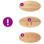 vidaXL Blat de masă 80x40x2 cm lemn masiv de stejar oval vidaXL Blat de masă 80x40x2 cm lemn masiv de stejar oval