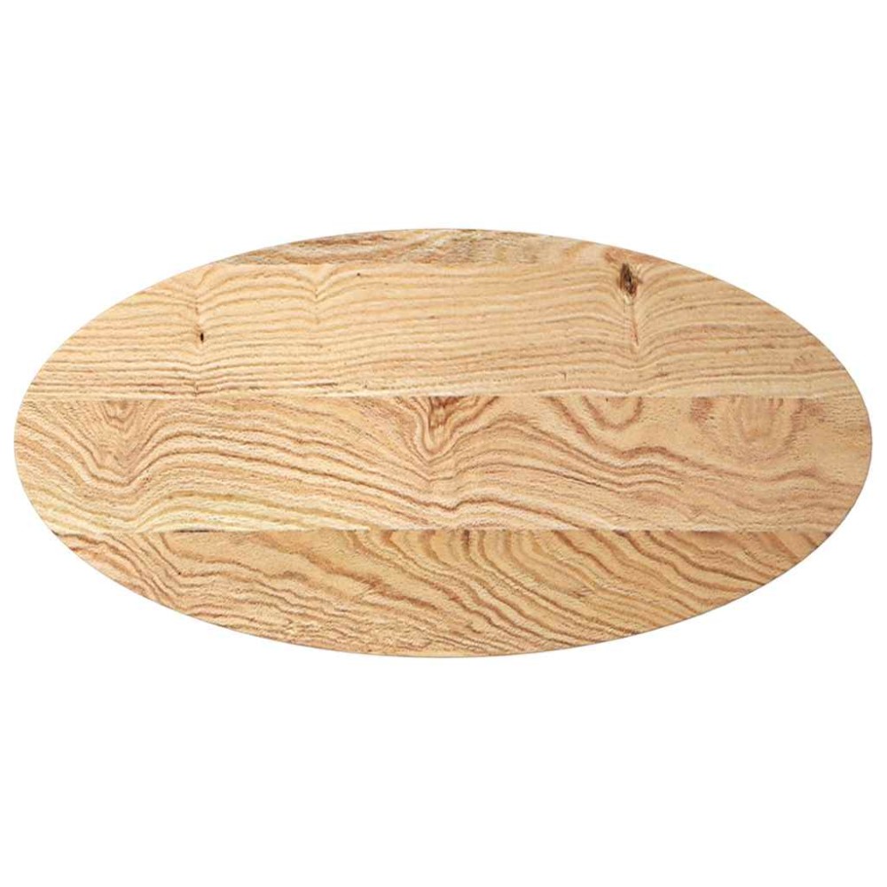 vidaXL Blat de masă 100x50x2 cm lemn masiv de stejar oval
