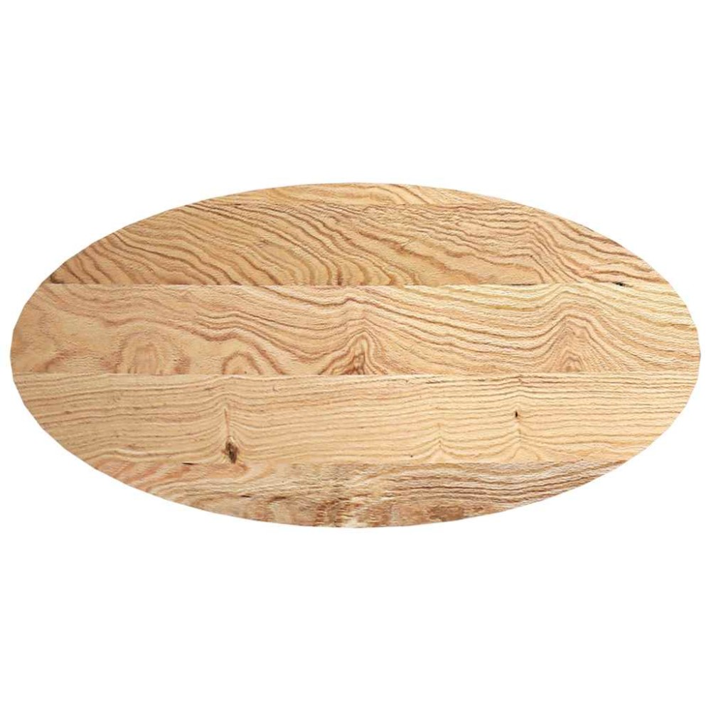 vidaXL Blat de masă 120x60x2 cm lemn masiv de stejar oval