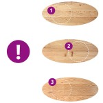 vidaXL Blat de masă 140x60x2 cm lemn masiv de stejar oval vidaXL Blat de masă 140x60x2 cm lemn masiv de stejar oval