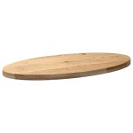 vidaXL Blat de masă 100x50x4 cm lemn masiv de stejar oval vidaXL Blat de masă 100x50x4 cm lemn masiv de stejar oval