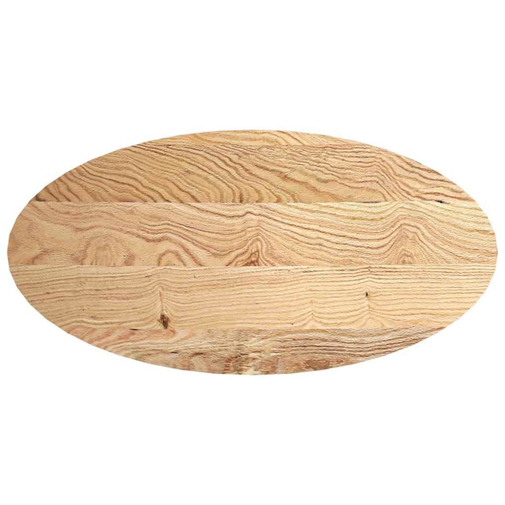 vidaXL Blat de masă 120x60x4 cm lemn masiv de stejar oval