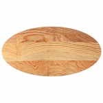 vidaXL Blat de masă maro deschis 100x50x2 cm lemn masiv de stejar oval