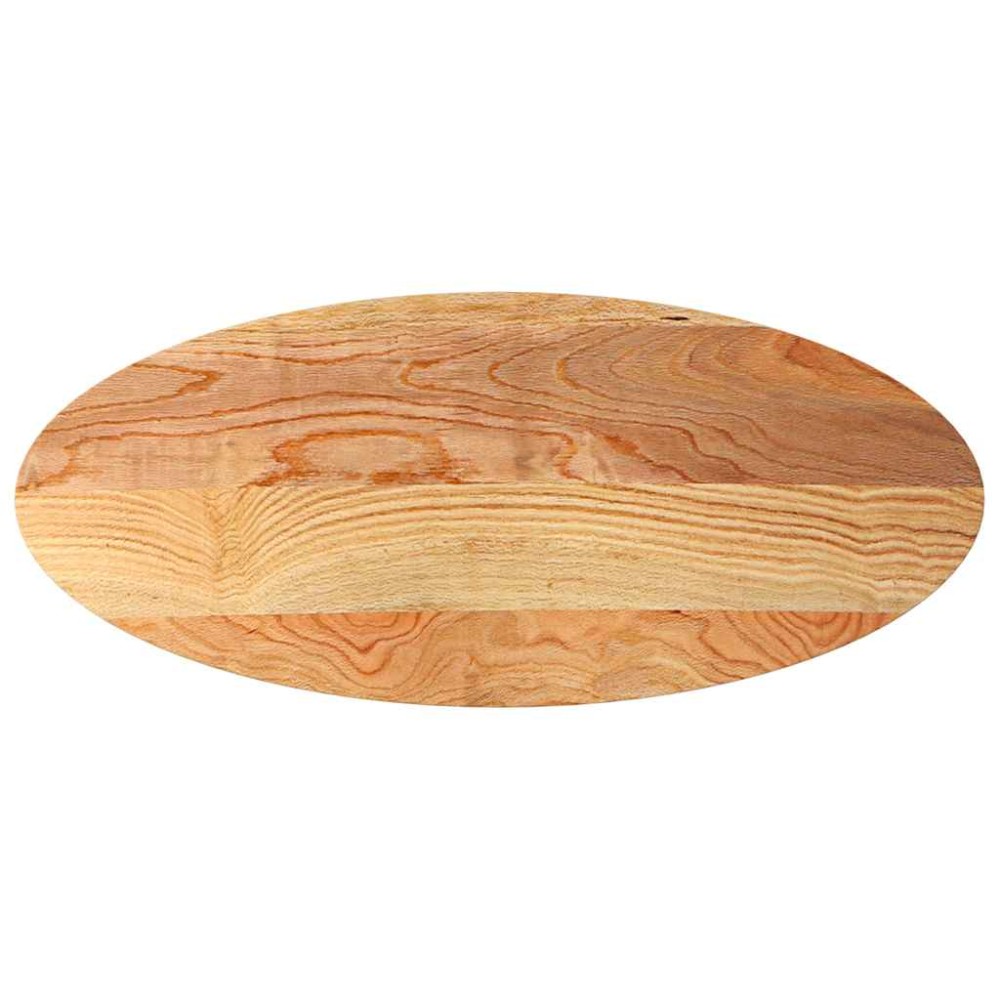 vidaXL Blat de masă maro deschis 140x60x2 cm lemn masiv de stejar oval