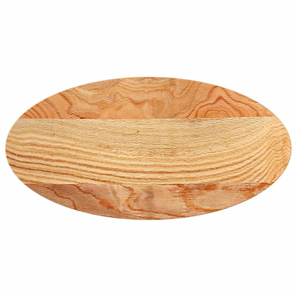 vidaXL Blat de masă maro deschis 80x40x4 cm lemn masiv de stejar oval