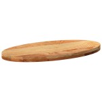 vidaXL Blat de masă maro deschis 80x40x4 cm lemn masiv de stejar oval vidaXL Blat de masă maro deschis 80x40x4 cm lemn masiv de stejar oval