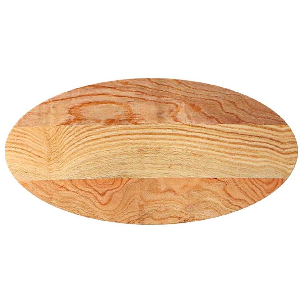 vidaXL Blat de masă maro deschis 100x50x4 cm lemn masiv de stejar oval