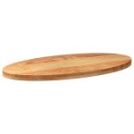 vidaXL Blat de masă maro deschis 100x50x4 cm lemn masiv de stejar oval