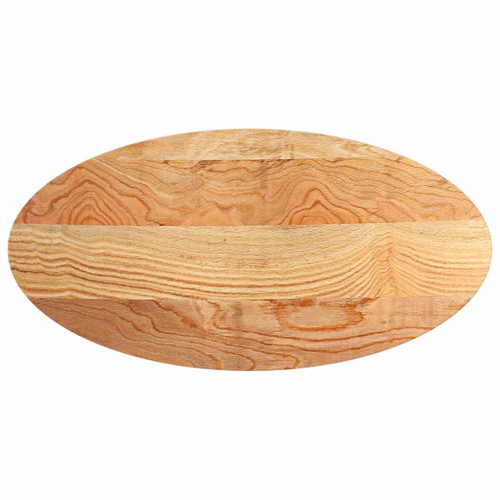 vidaXL Blat de masă maro deschis 120x60x4 cm lemn masiv de stejar oval