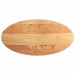 vidaXL Blat de masă maro deschis 120x60x4 cm lemn masiv de stejar oval vidaXL Blat de masă maro deschis 120x60x4 cm lemn masiv de stejar oval