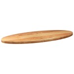 vidaXL Blat de masă maro deschis 140x60x4 cm lemn masiv de stejar oval vidaXL Blat de masă maro deschis 140x60x4 cm lemn masiv de stejar oval