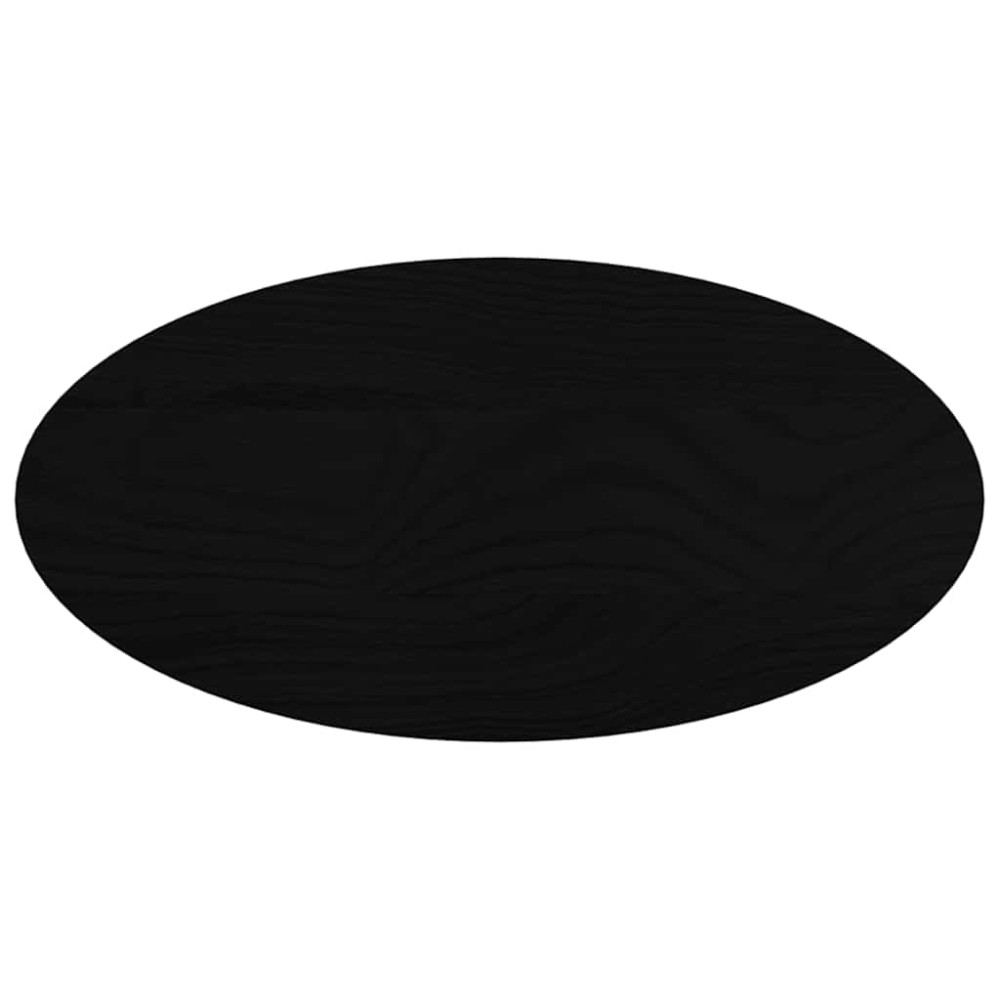 vidaXL Blat de masă maro închis 80x40x2 cm lemn masiv de stejar oval