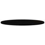 vidaXL Blat de masă maro închis 80x40x2 cm lemn masiv de stejar oval