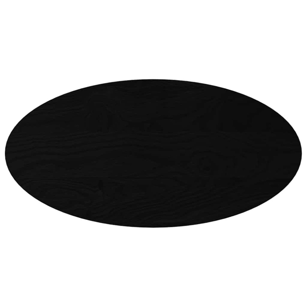 vidaXL Blat de masă maro închis 100x50x2 cm lemn masiv de stejar oval