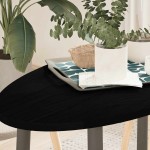 vidaXL Blat de masă maro închis 100x50x2 cm lemn masiv de stejar oval vidaXL Blat de masă maro închis 100x50x2 cm lemn masiv de stejar oval