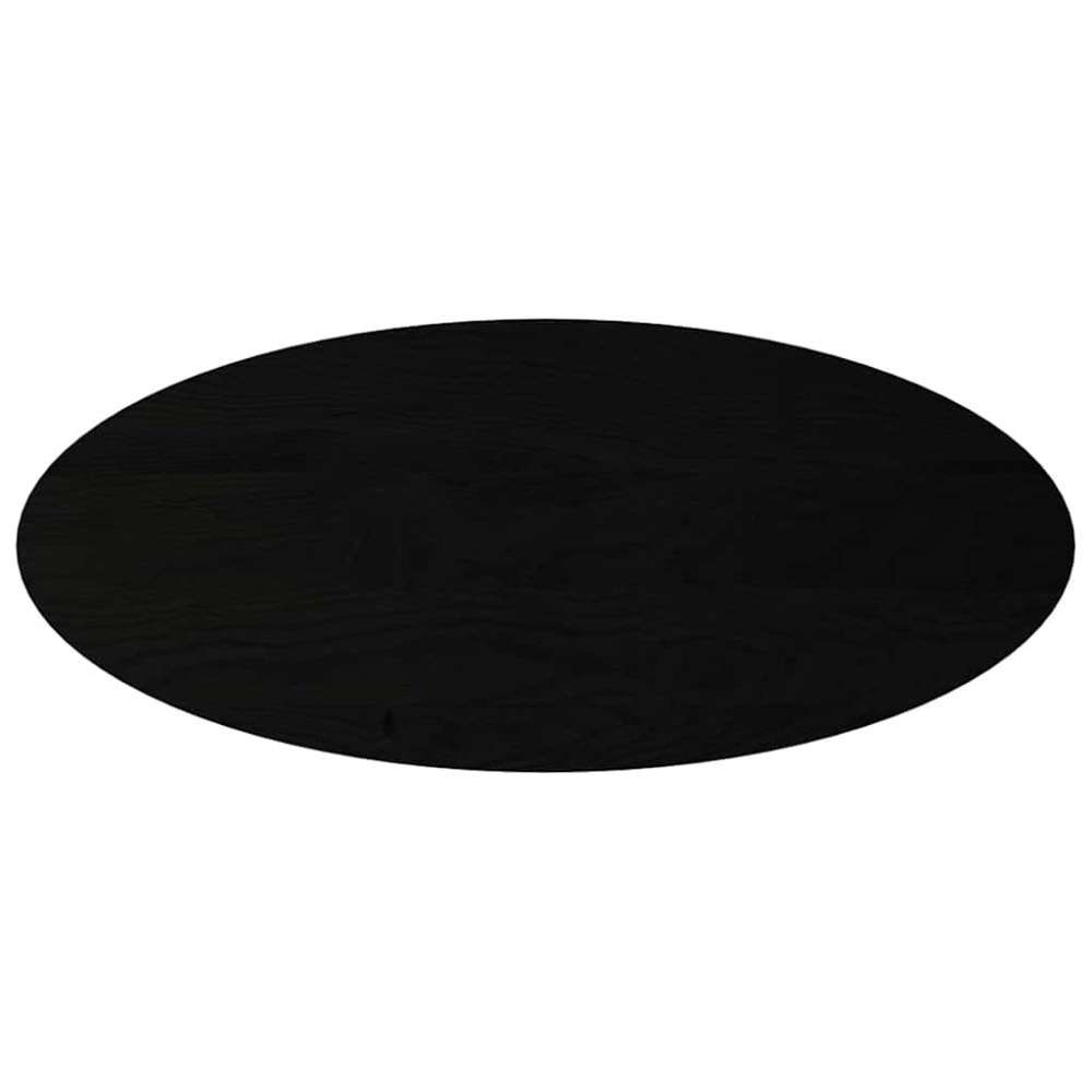 vidaXL Blat de masă maro închis 140x60x2 cm lemn masiv de stejar oval