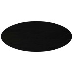 vidaXL Blat de masă maro închis 140x60x2 cm lemn masiv de stejar oval