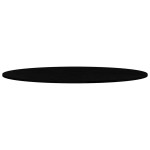vidaXL Blat de masă maro închis 140x60x2 cm lemn masiv de stejar oval