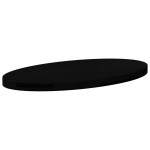 vidaXL Blat de masă maro închis 80x40x4 cm lemn masiv de stejar oval