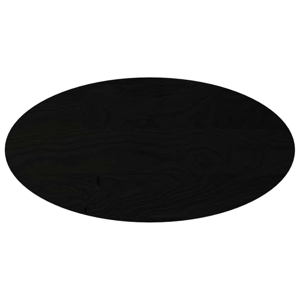vidaXL Blat de masă maro închis 100x50x4 cm lemn masiv de stejar oval
