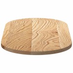 vidaXL Blat de masă 80x40x2 cm lemn masiv de stejar oval vidaXL Blat de masă 80x40x2 cm lemn masiv de stejar oval