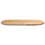vidaXL Blat de masă 100x50x2 cm lemn masiv de stejar oval vidaXL Blat de masă 100x50x2 cm lemn masiv de stejar oval