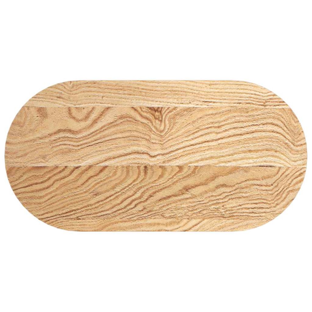 vidaXL Blat de masă 80x40x4 cm lemn masiv de stejar oval