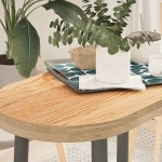 vidaXL Blat de masă 80x40x4 cm lemn masiv de stejar oval vidaXL Blat de masă 80x40x4 cm lemn masiv de stejar oval
