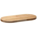 vidaXL Blat de masă 80x40x4 cm lemn masiv de stejar oval vidaXL Blat de masă 80x40x4 cm lemn masiv de stejar oval