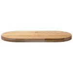vidaXL Blat de masă 80x40x4 cm lemn masiv de stejar oval vidaXL Blat de masă 80x40x4 cm lemn masiv de stejar oval