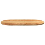 vidaXL Blat de masă maro deschis 80x40x2 cm lemn masiv de stejar oval vidaXL Blat de masă maro deschis 80x40x2 cm lemn masiv de stejar oval