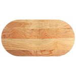 vidaXL Blat de masă maro deschis 100x50x2 cm lemn masiv de stejar oval vidaXL Blat de masă maro deschis 100x50x2 cm lemn masiv de stejar oval