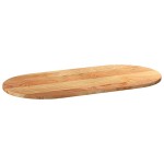 vidaXL Blat de masă maro deschis 100x50x2 cm lemn masiv de stejar oval vidaXL Blat de masă maro deschis 100x50x2 cm lemn masiv de stejar oval