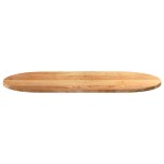 vidaXL Blat de masă maro deschis 100x50x2 cm lemn masiv de stejar oval vidaXL Blat de masă maro deschis 100x50x2 cm lemn masiv de stejar oval