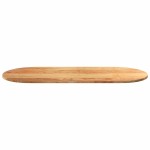 vidaXL Blat de masă maro deschis 140x60x2 cm lemn masiv de stejar oval