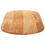 vidaXL Blat de masă maro deschis 140x60x2 cm lemn masiv de stejar oval