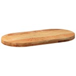 vidaXL Blat de masă maro deschis 80x40x4 cm lemn masiv de stejar oval vidaXL Blat de masă maro deschis 80x40x4 cm lemn masiv de stejar oval
