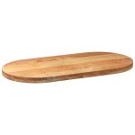 vidaXL Blat de masă maro deschis 100x50x4 cm lemn masiv de stejar oval vidaXL Blat de masă maro deschis 100x50x4 cm lemn masiv de stejar oval