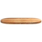 vidaXL Blat de masă maro deschis 100x50x4 cm lemn masiv de stejar oval vidaXL Blat de masă maro deschis 100x50x4 cm lemn masiv de stejar oval